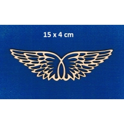 SKLEJKA #3mm Skrzydła do aniołków 15x4cm , skrzydła aniołka , anioła , ażurowe ( nr 4/3 )  / SKLEJKA #3mm